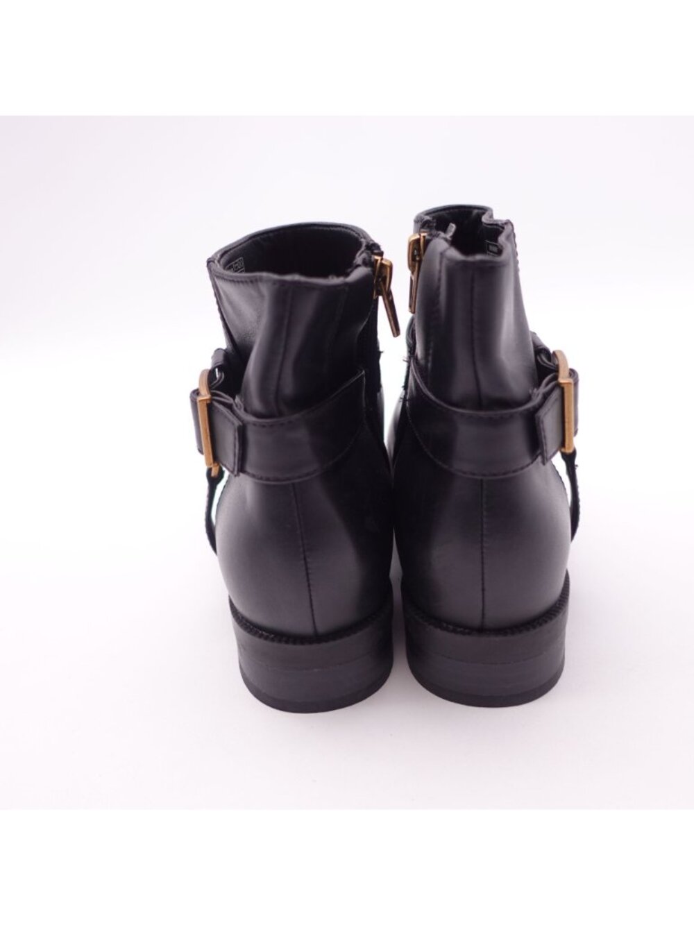NWOB Vionic Rhiannon Leather Ankle Boots Black Size 6 Cowgirl Equestrian - Picture 4 of 7